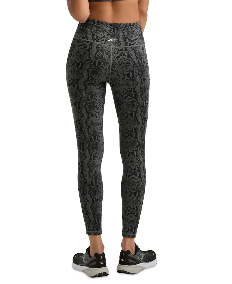 Reebok Women's Id Train Snake-Print Leggings