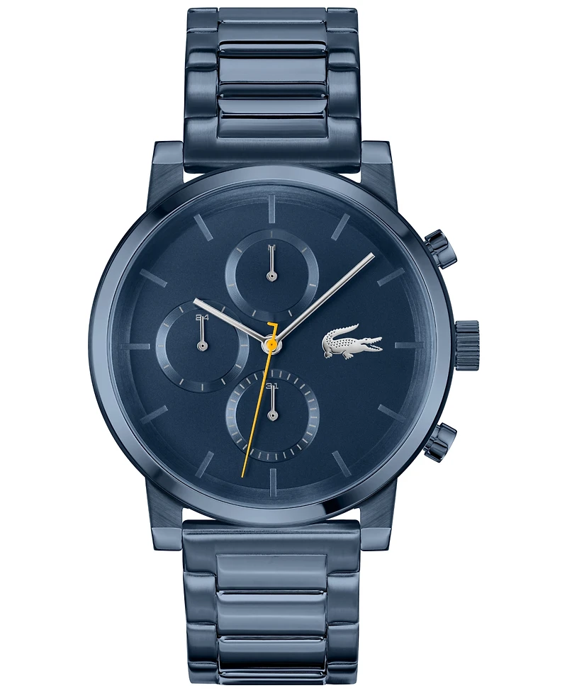 Lacoste Men's Replay Ionic Plated Blue Stainless Steel Bracelet Watch, 44mm