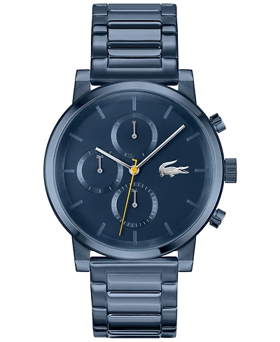 Lacoste Men's Replay Ionic Plated Blue Stainless Steel Bracelet Watch, 44mm