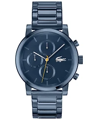 Lacoste Men's Replay Ionic Plated Blue Stainless Steel Bracelet Watch, 44mm