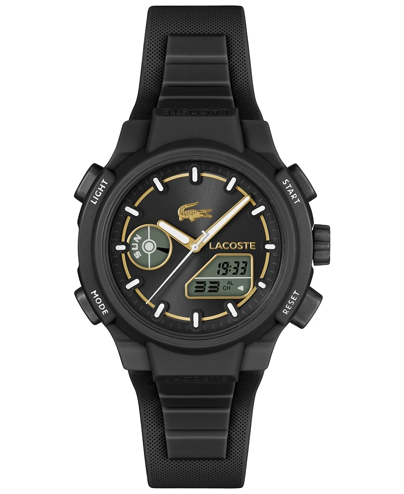 Lacoste Women's LC33 Black Silicone Strap Watch, 40mm