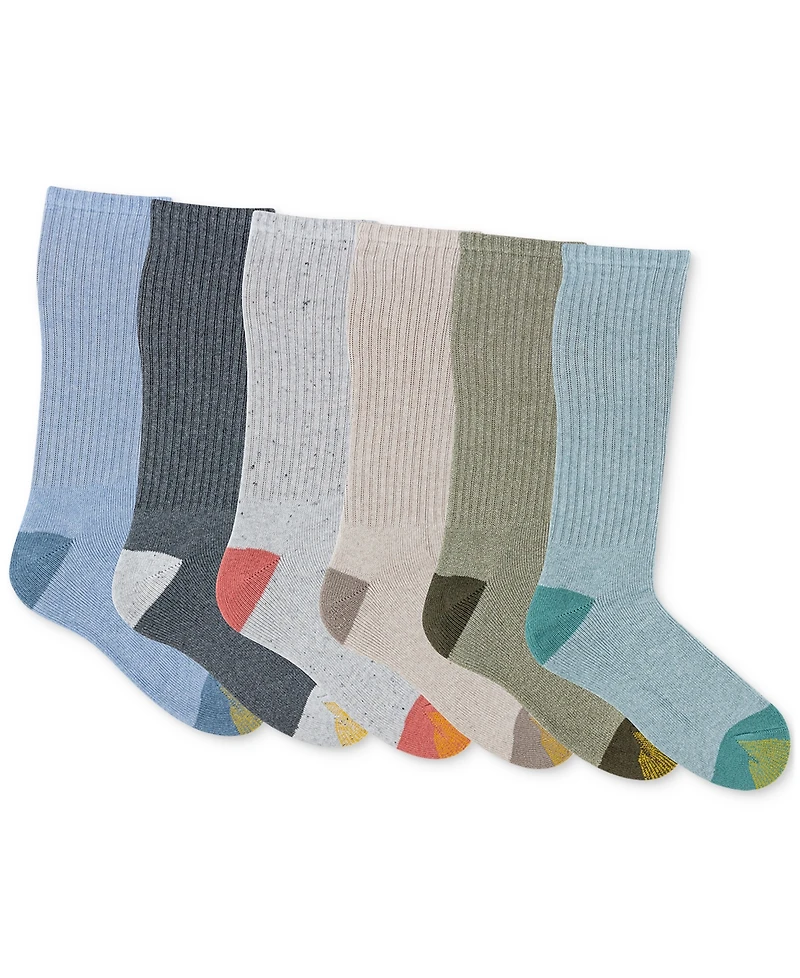 Gold Toe Men's 6-Pack Casual Harrington Socks