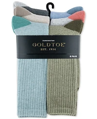 Gold Toe Men's 6-Pack Casual Harrington Socks