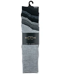 Gold Toe Men's 6-pack Cambridge Solid Crew Socks