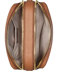 Michael Kors Bryant Medium Leather Double Zip Chain Camera Crossbody