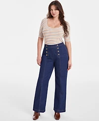 On 34th Women's Midnight Sailor Jeans, Regular & Short, Exclusively at Macy's
