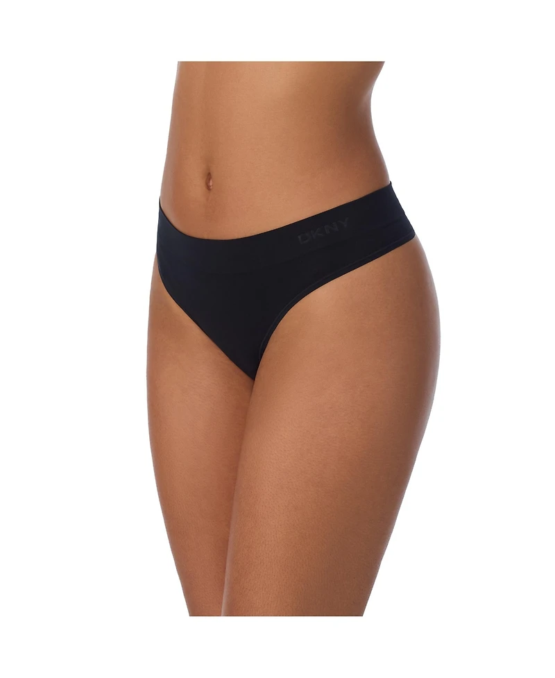 Dkny Women's Seamless Litewear Thong Underwear 3 Pack DK5016NP3