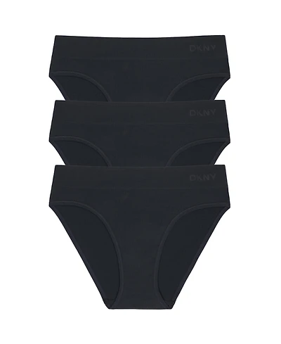 Dkny Women's Seamless Litewear Hi Cut Brief Underwear 3 Pack DK5020P3