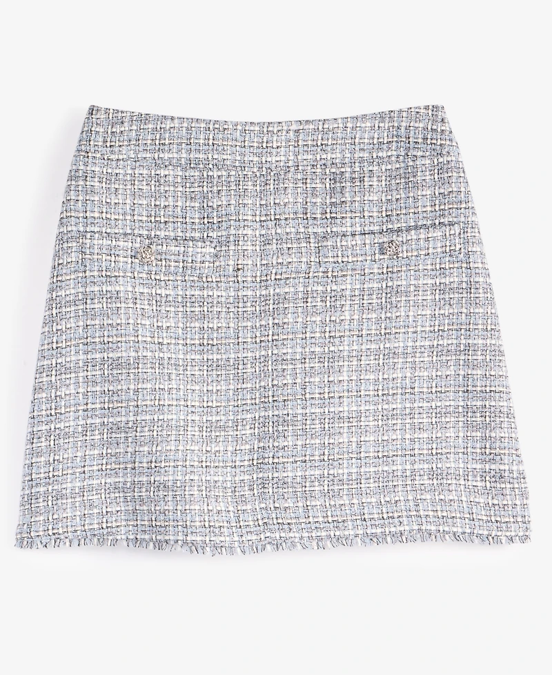 On 34th Women's Metallic-Tweed Mini Skirt, Exclusively at Macy's
