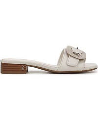Sam and Libby Women's Kandie Buckle Block Heel Slide Sandals
