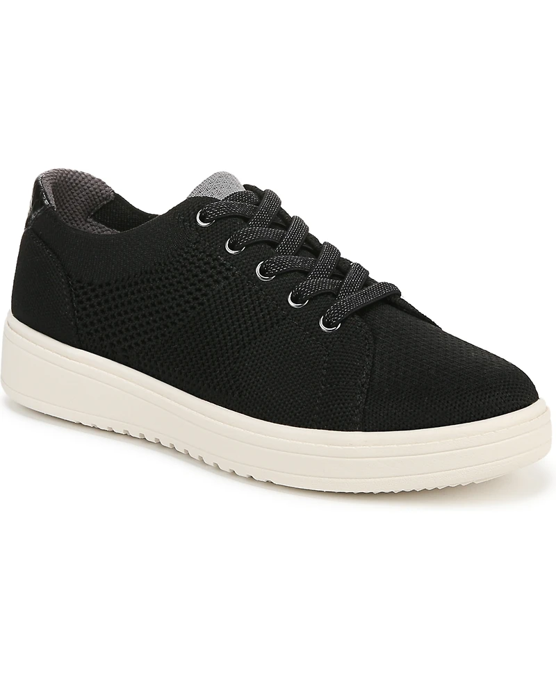 LifeStride Women's Vip Washable Court Inspired Lace Up Platform Sneakers