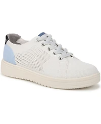 LifeStride Women's Vip Washable Court Inspired Lace Up Platform Sneakers
