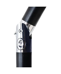 ft Outdoor Patio Umbrella - Polyester Table Market Umbrella with Push-Button Tilt and Crank - 8 Sturdy Ribs