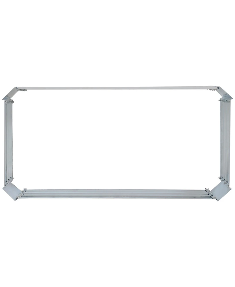 Raised Corrugated Galvanized Steel Rectangle Garden Bed for Plants, Vegetables, and Flowers