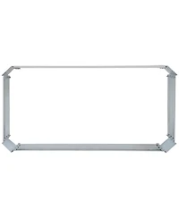 Raised Corrugated Galvanized Steel Rectangle Garden Bed for Plants, Vegetables, and Flowers