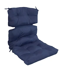 Indoor/Outdoor Olefin Polyester Tufted High Back Patio Dining Chair Cushion - 23" x 47"