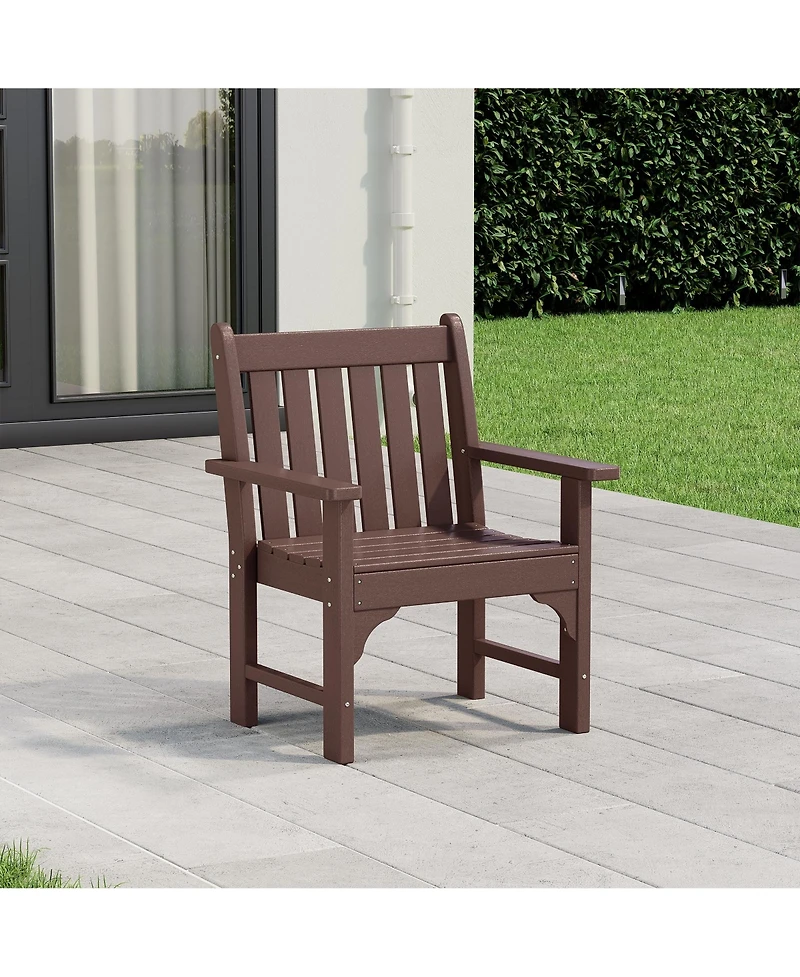 WestinTrends Outdoor Patio Hdpe Adirondack Dining Arm Chair