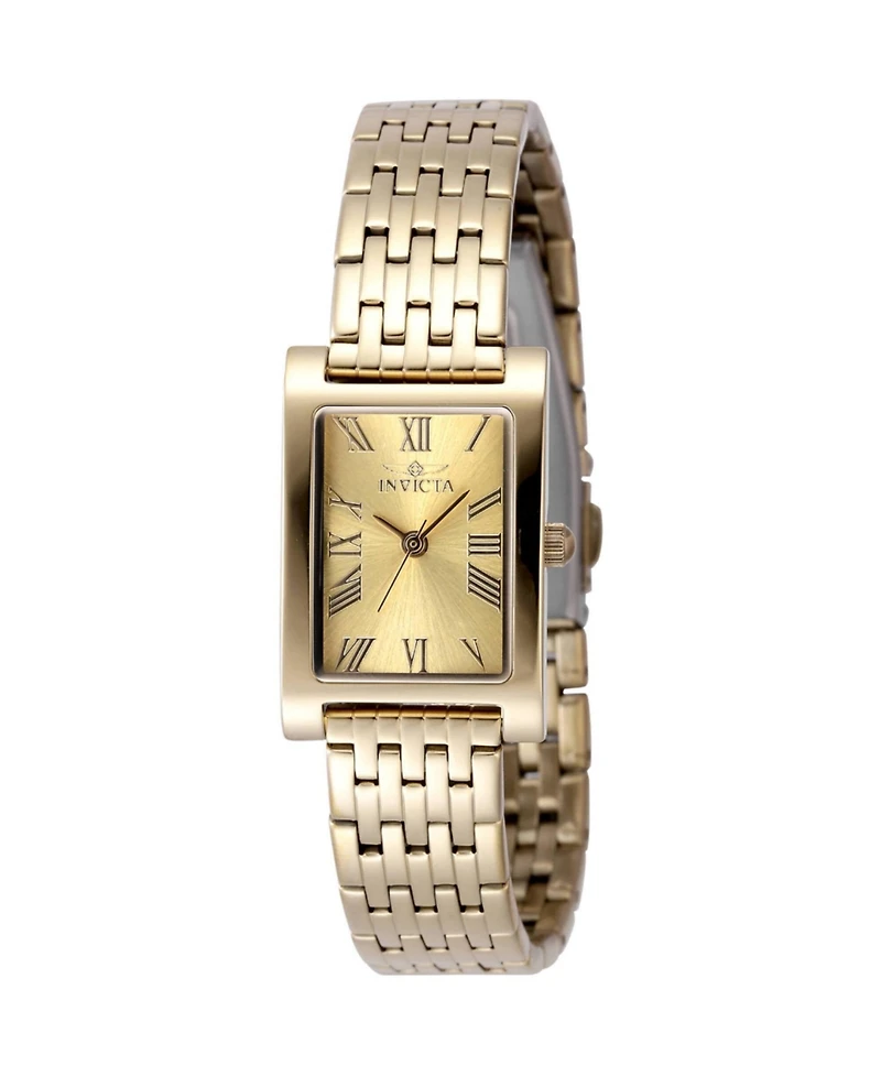 Invicta Women's Angel Quartz 3 Hand Gold Dial Watch