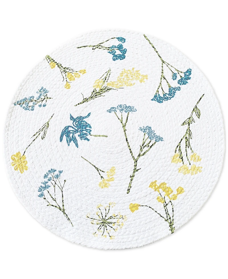 Lenox Wildflowers All-Over Round Placemats, Set of 2