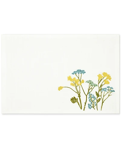 Lenox Wildflowers Border Embroidered Placemat, 13" x 19"