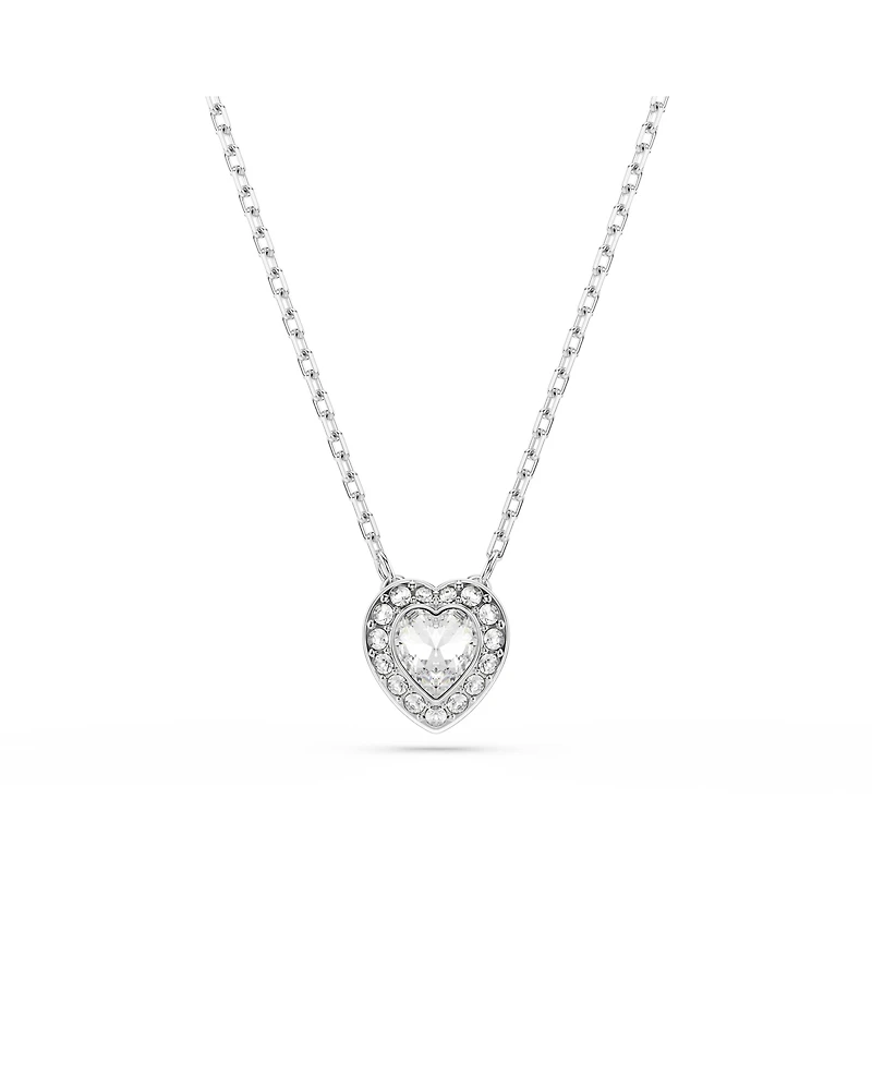 Swarovski Ariana Grande x Swarovski Rhodium Plated Heart Mixed Cuts Pendant Necklace