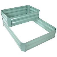 2-Tier Galvanized Steel Raised Garden Bed - 17.75" H