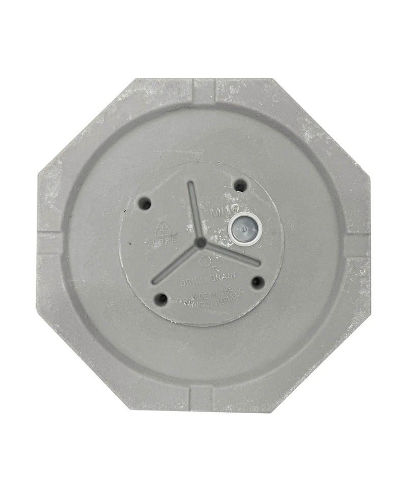 Indoor/Outdoor Modern Faceted Polyresin Flower Pot Planter