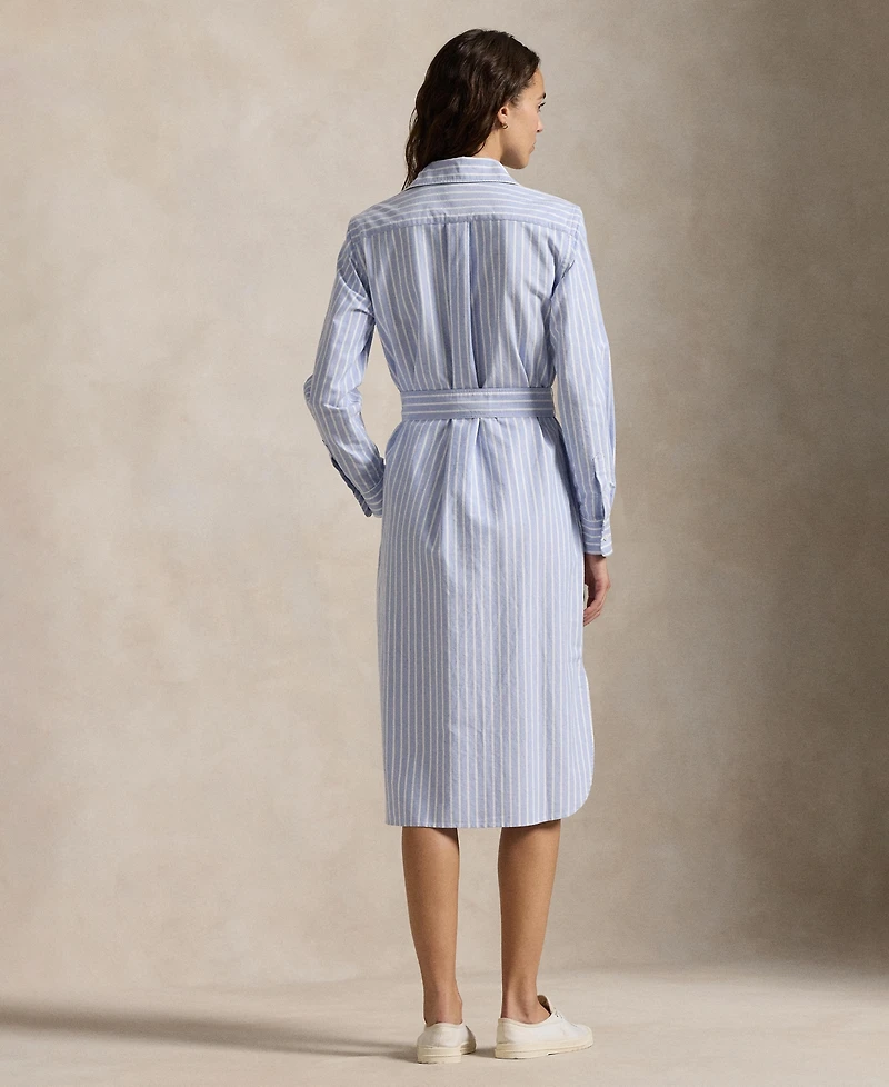 Polo Ralph Lauren Women's Belted Cotton Oxford Shirtdress