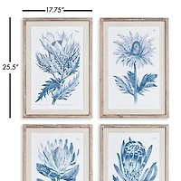 Indigo Protea Prints St/4
