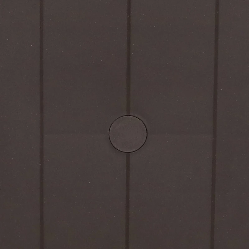 31" Square Polypropylene Indoor/Outdoor Patio Dining Table, Brown