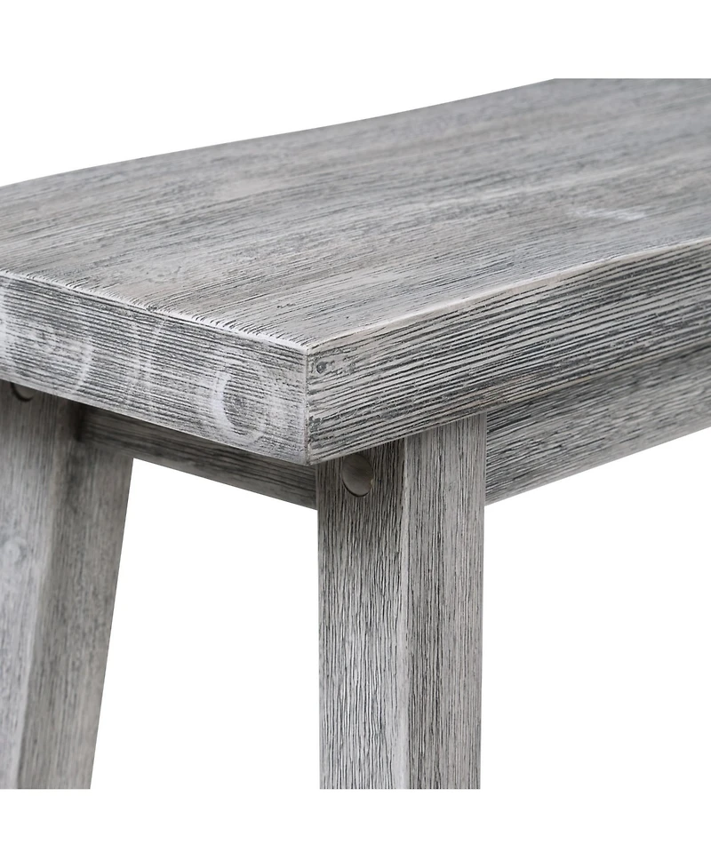 Saddle Design Wooden Bench – Rustic and Elegant Seating for Dining Room or Entryway