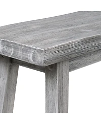 Saddle Design Wooden Bench – Rustic and Elegant Seating for Dining Room or Entryway