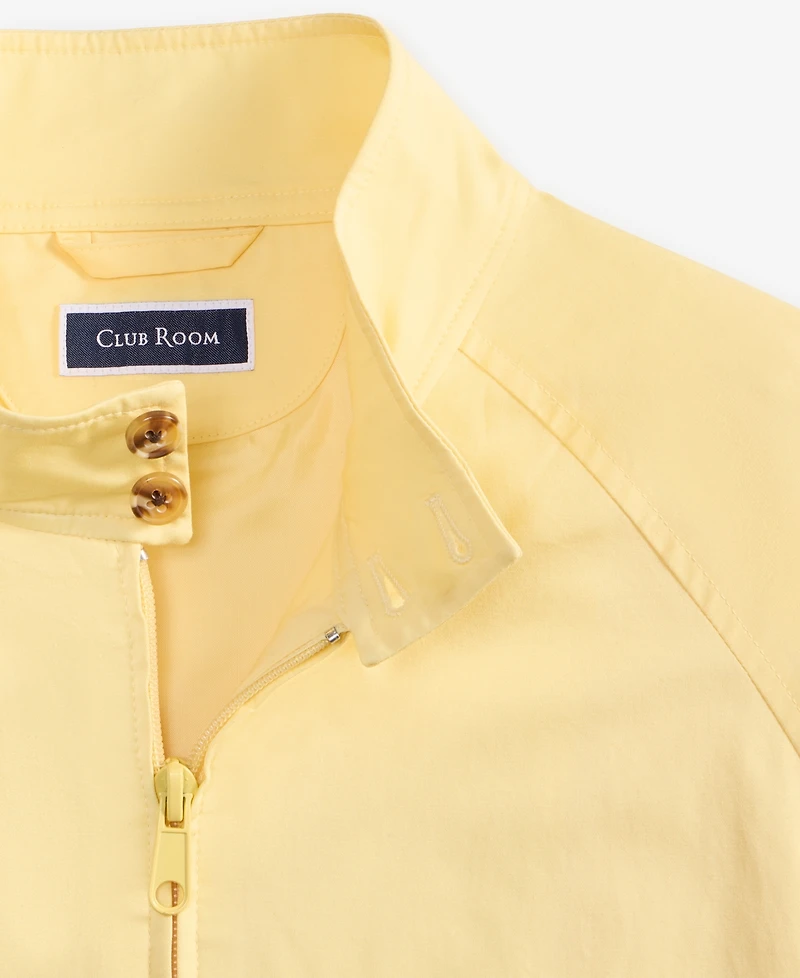 Club Room Men's Cotton-Blend Harrington Mock-Neck Jacket, Exclusively at Macy's