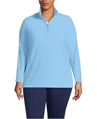 Lands' End Women's Plus Anyweather Fleece Quarter Zip Pullover
