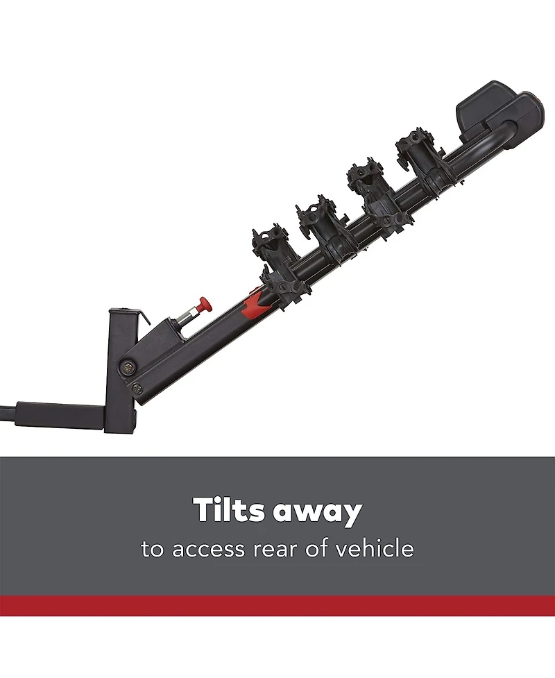 Yakima DoubleDown 4 Tilting Hitch-Mounted Bike Rack for Cars, SUVs, Trucks