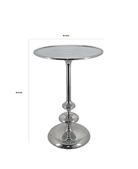 Modern Aluminum Side Table Sleek and Durable Accent for Living Room, Bedroom, or Office