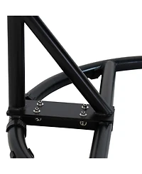 Outdoor Durable Powder-Coated Steel U-Shaped Hanging Egg Chair Swing Stand - 76" - Black