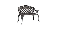 Slickblue Cast Aluminum Outdoor Garden Bench