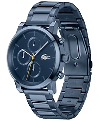 Lacoste Men's Replay Ionic Plated Blue Stainless Steel Bracelet Watch, 44mm