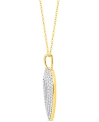 Forever Grown Diamonds Lab-Grown Diamond Heart Pendant 18" Necklace (2 ct. t.w.) Sterling Silver or 14k Gold-Plated