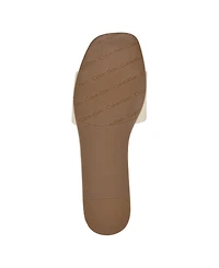 Calvin Klein Women's Yancie Logo Flat Slide Sandals