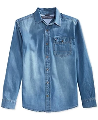 Tommy Hilfiger Toddler and Little Boys Button-Front Max Denim Shirt
