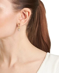 Macy's Cubic Zirconia Ball Drop Earrings Sterling Silver (Also available 14k Gold over Silver)