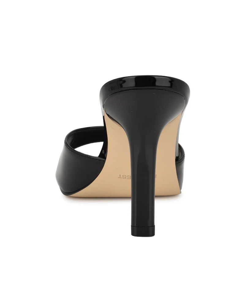 Nine West Women's Disko Square Toe Stiletto Sandals
