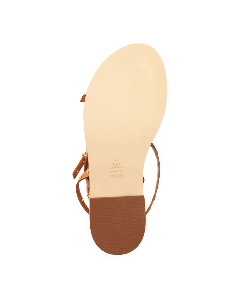 Schutz Women's Annete Round Toe Flat Sandals