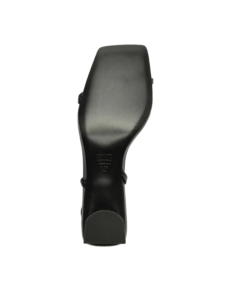 Schutz Women's Heloise Mid Block Heel Dress Sandals