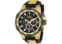 Invicta Men's Aviator Quartz Multifunction Black Dial Watch