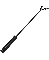 Steel Camp Fire Pit or Fireplace Log Poker Stick Tool with Heat-Resistant Handle - 16"