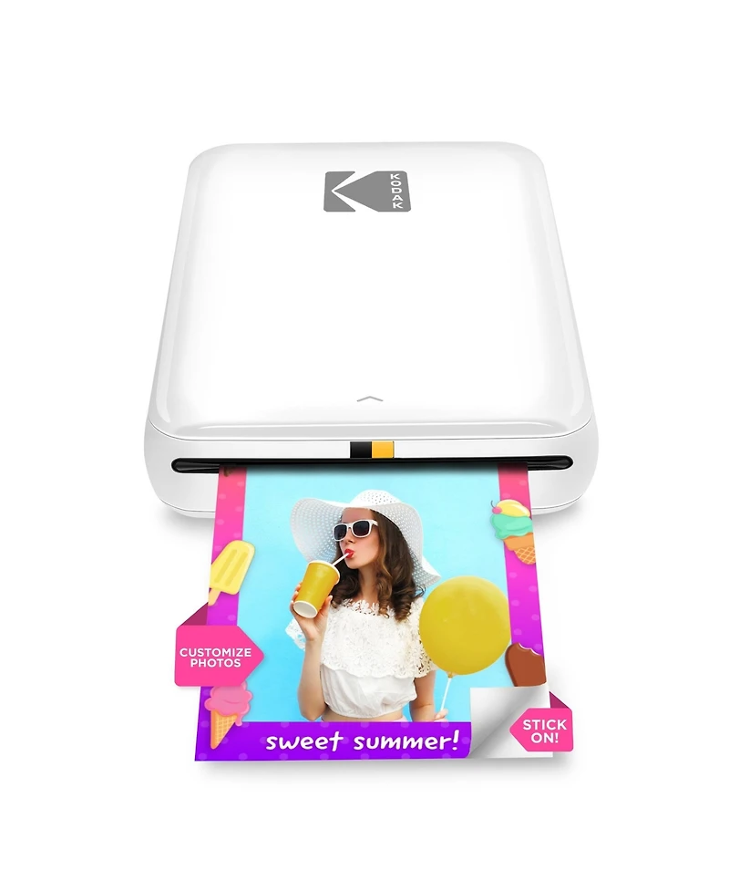 Kodak Step Mobile Instant Photo Printer 2x3", & Zink Photo Paper (75 Sheets) Bundle