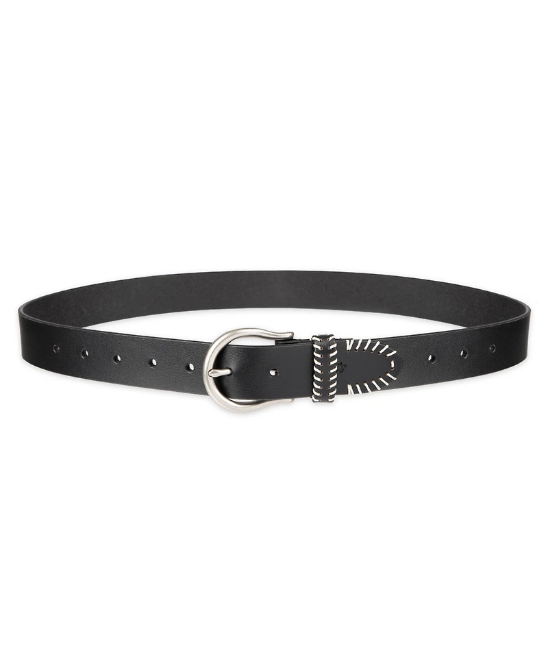 Levi's Women's Western Genuine Leather Contrast Stitch Belt